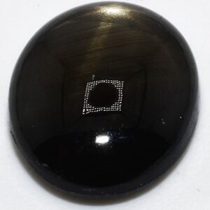 $1,250 3.42CT Loose Natural Black Star Sapphire, Cabochon Cut 10.21x8.35MM